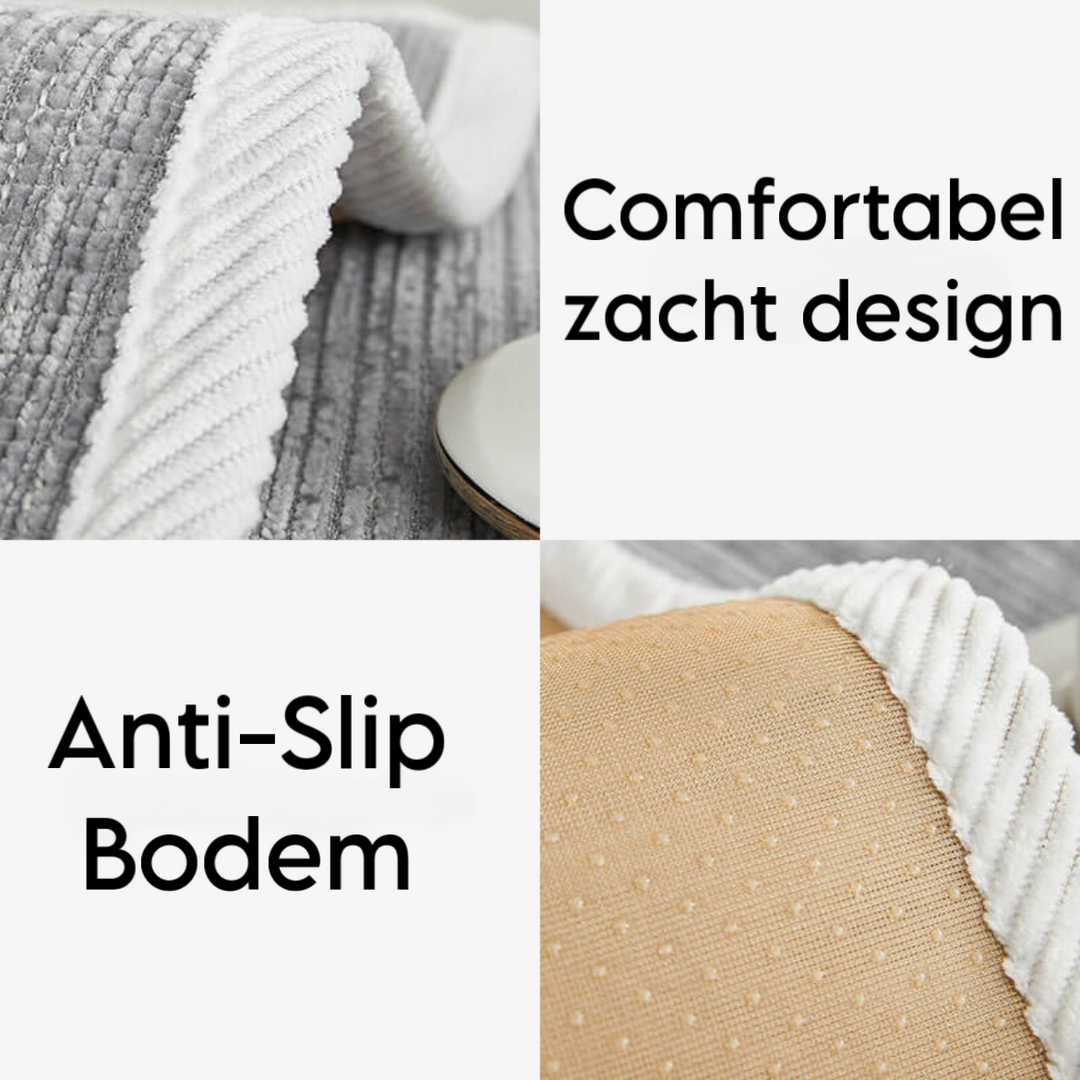 Krasbestendige chenille bankhoes - Stijlvol, antislip & machinewasbaar