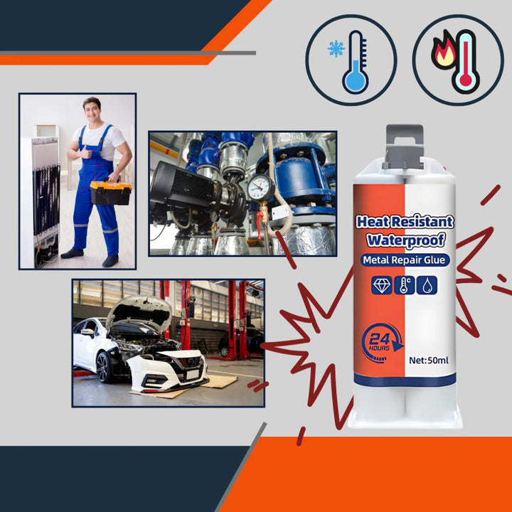 Metaalreparatielijm 50 g - waterbestendige hechtingsformule