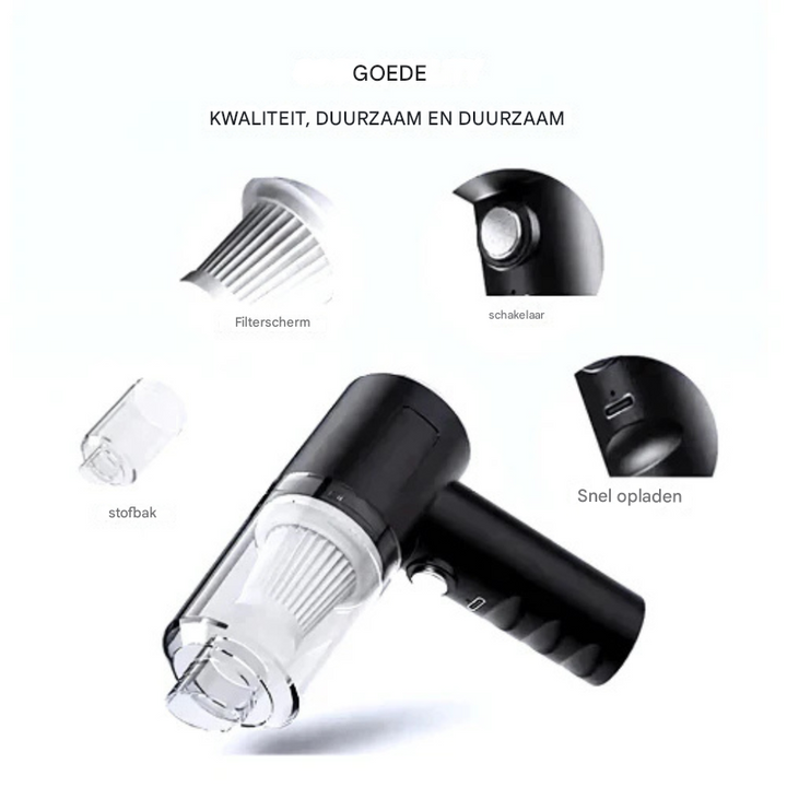 Draadloze autostofzuiger