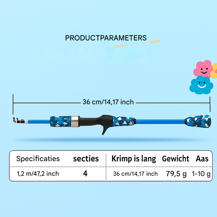 Ultralichte Carbon Fiber Hengel Set met Complete Accessoires