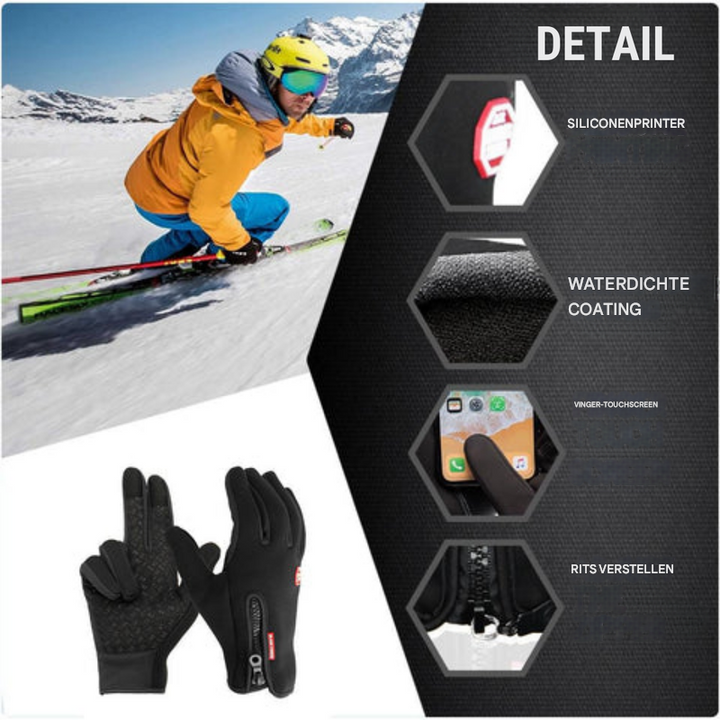 Winter Verwarmde Handschoenen voor Fietsen, Biken & Skiën