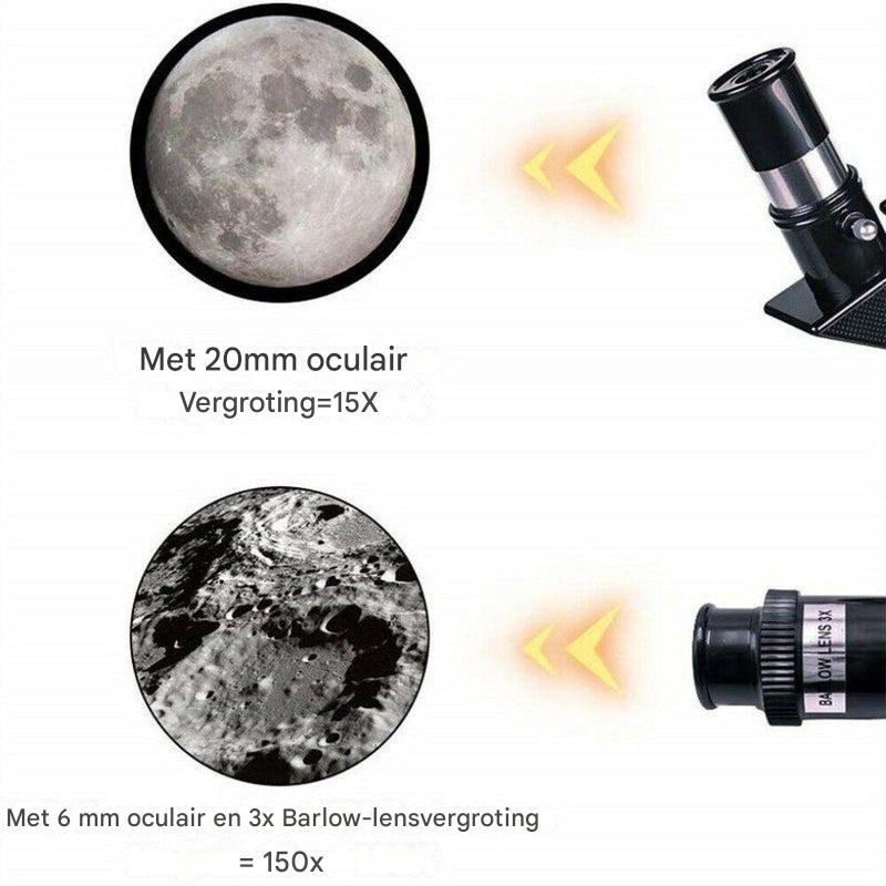 Professionele 300/70mm telescoop met statief en telefoonhouder