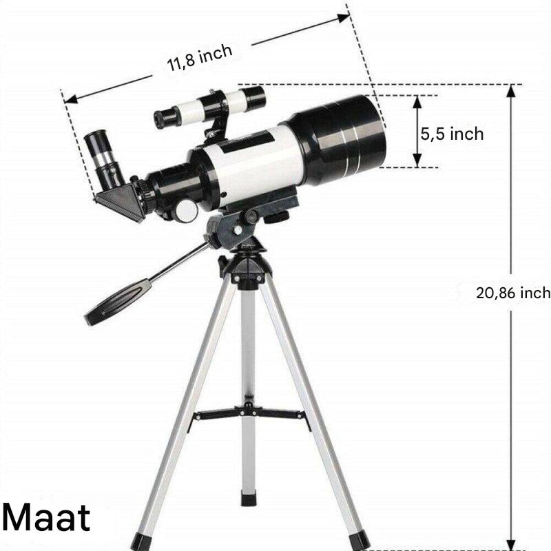 Professionele 300/70mm telescoop met statief en telefoonhouder