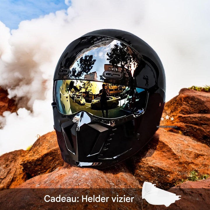 Motorhelm – DOT- en ECE-goedgekeurd, tijdloze look