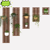 Vintage houten wandplank