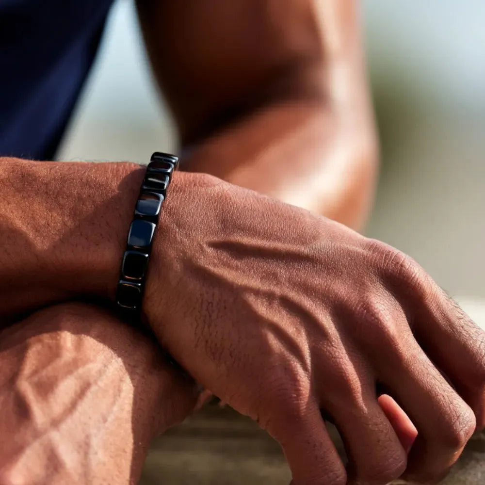 Hematiet Armband voor Heren – Elegantie, Kracht & Stijlvolle Energie