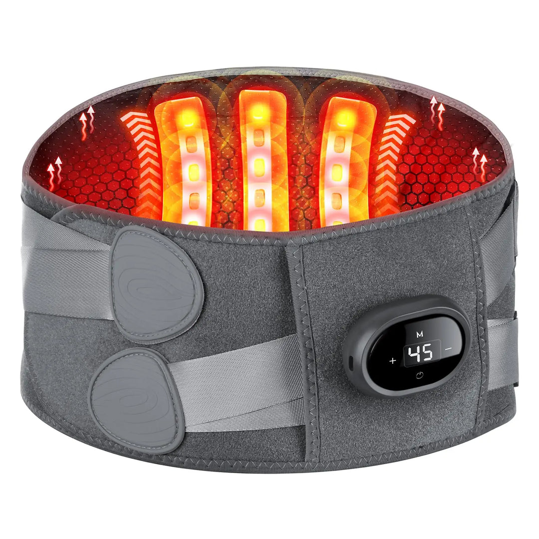Draadloze warmteband voor je onderrug met trilfunctie