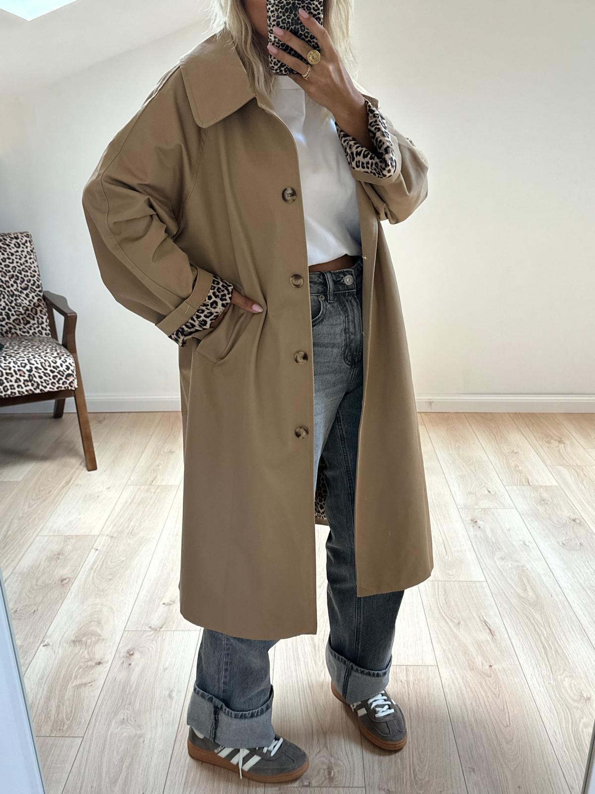 Hazel - Luipaardprint Trenchcoat voor Dames - SkinzLine