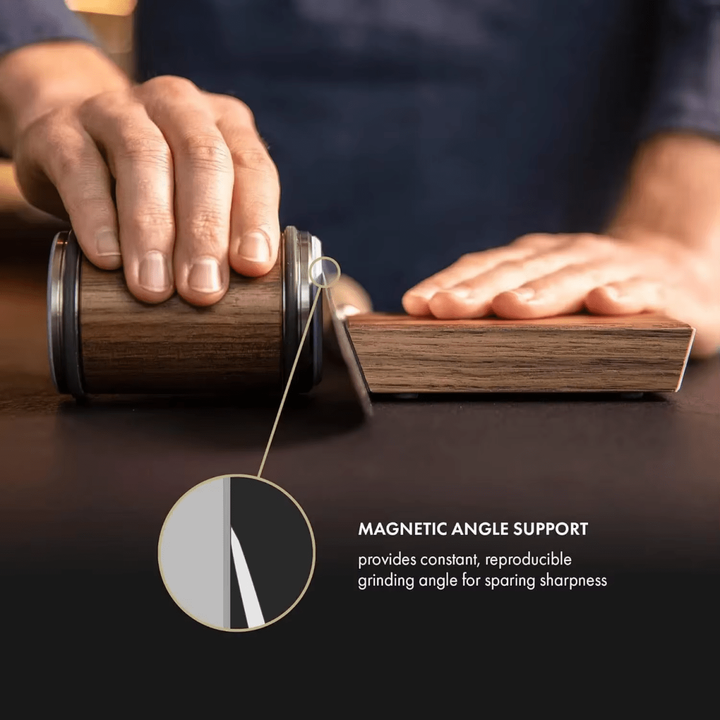 Rollende messenslijper tuimelaar magnetische hoekgeleider hout draagbaar diamant