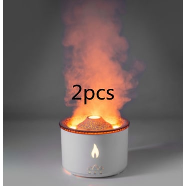 Ultrasone etherische olie diffuser met vlamlicht en kwalnevelmodus aromatherapie apparaat