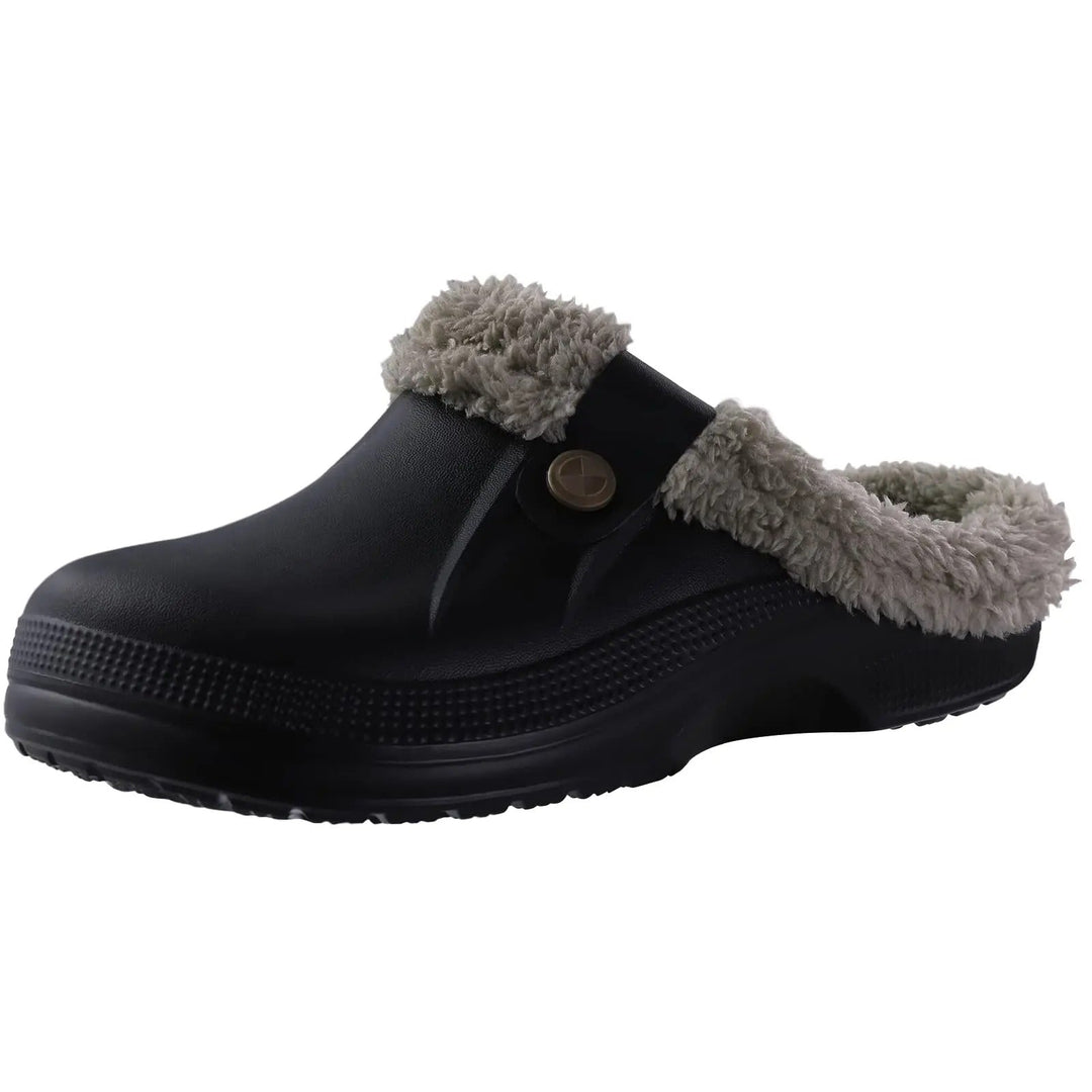 Waterdichte winterclogs voor heren met bontvoering en antislipzool