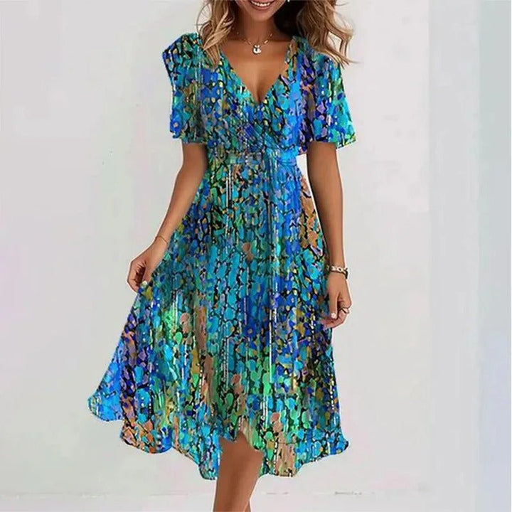 Valeria – Dames Jurk met Bloemenprint