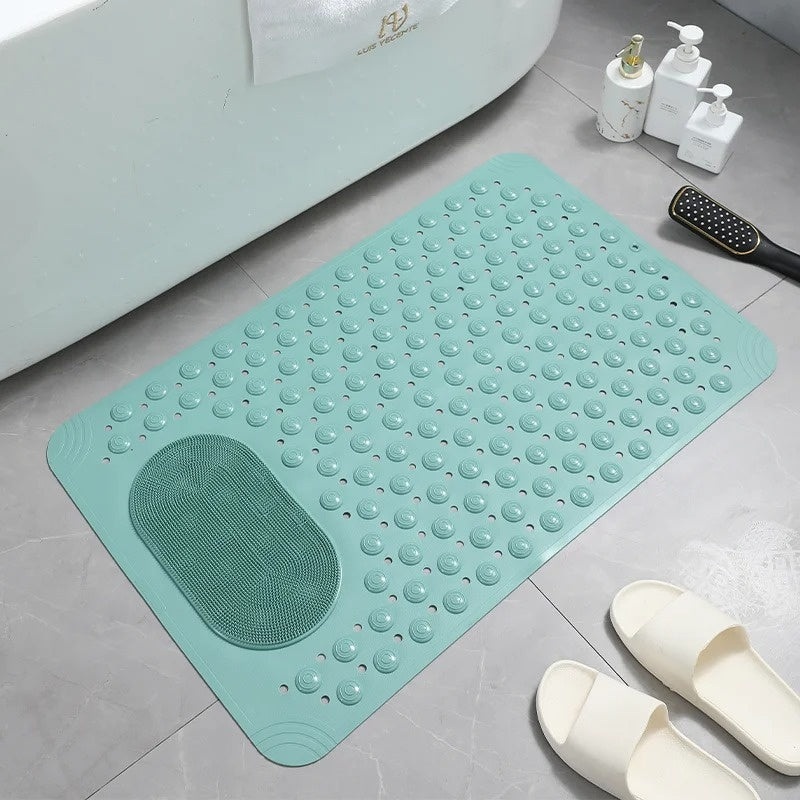 Antislip Douchemat met Ingebouwde Voetenscrubber