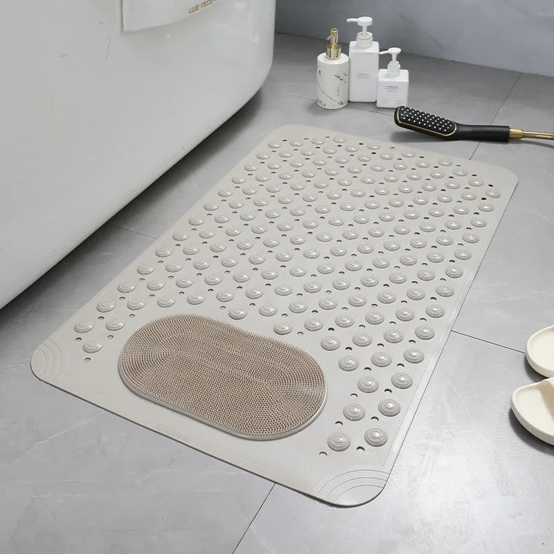 Antislip Douchemat met Ingebouwde Voetenscrubber