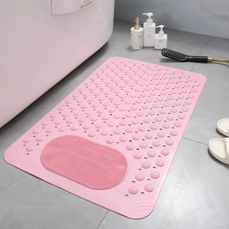 Antislip Douchemat met Ingebouwde Voetenscrubber