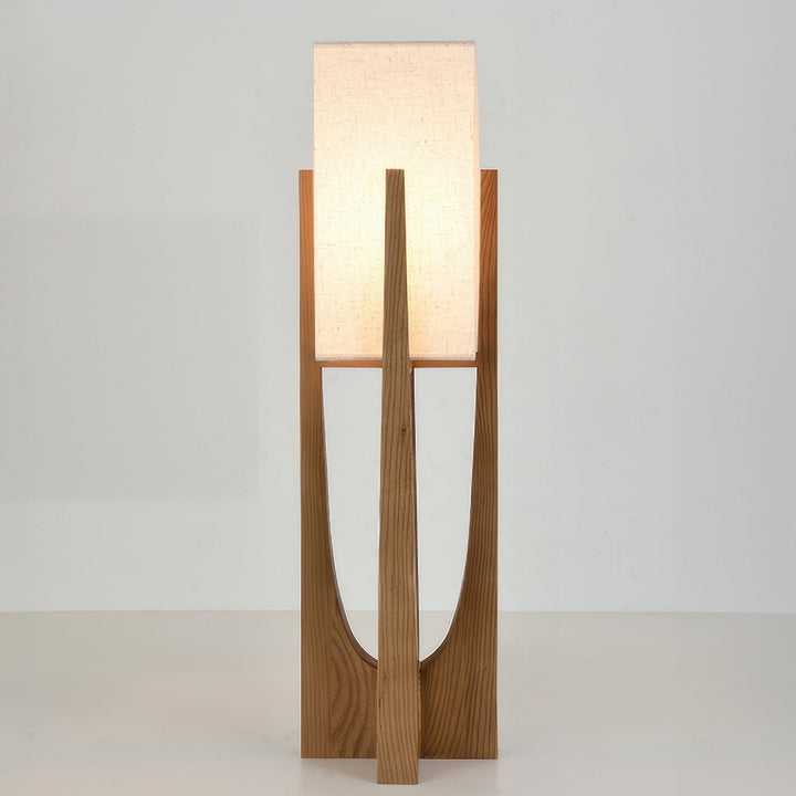 Vloerlamp in walnoothout | Minimalistisch en gezellig