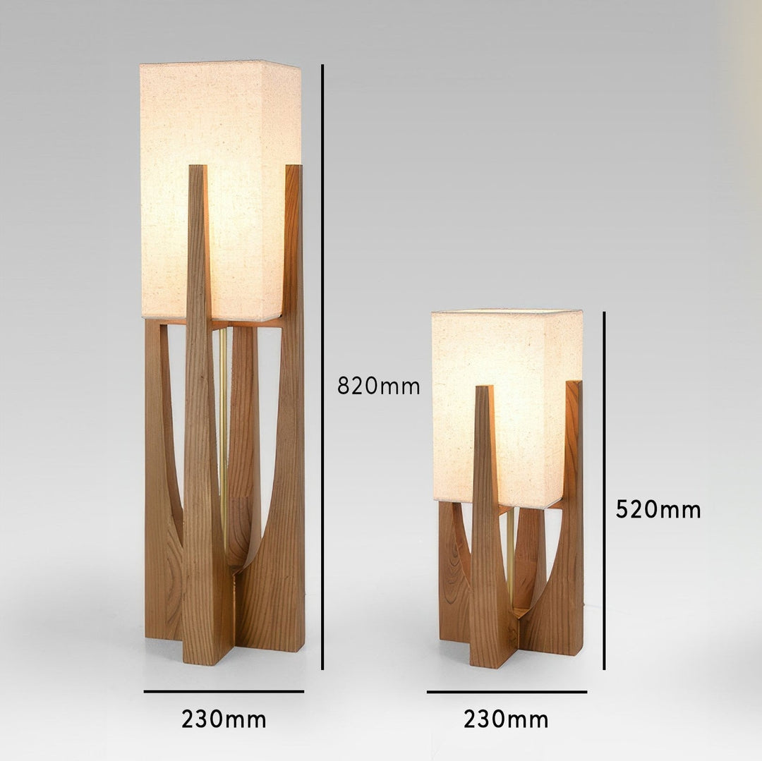 Vloerlamp in walnoothout | Minimalistisch en gezellig