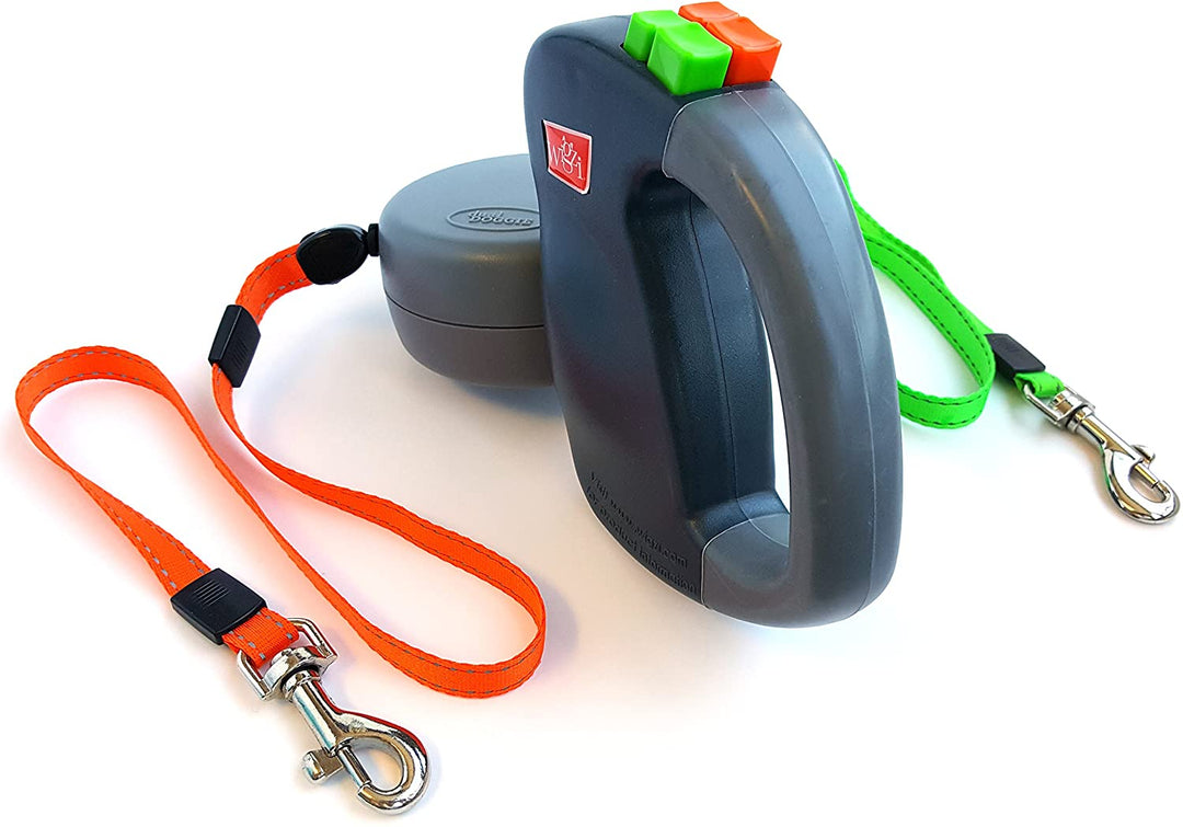 WalkMate | Dubbele hondenriem – Vrij van verstrikking
