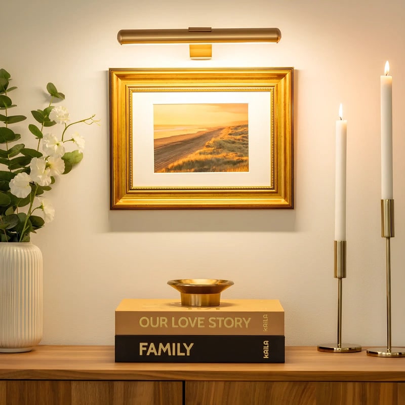 Wandlamp schilderijverlichting LED oplaadbaar draadloos metaal