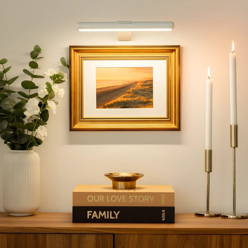 Wandlamp schilderijverlichting LED oplaadbaar draadloos metaal