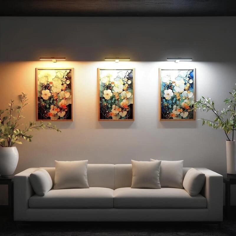 Wandlamp schilderijverlichting LED oplaadbaar draadloos metaal
