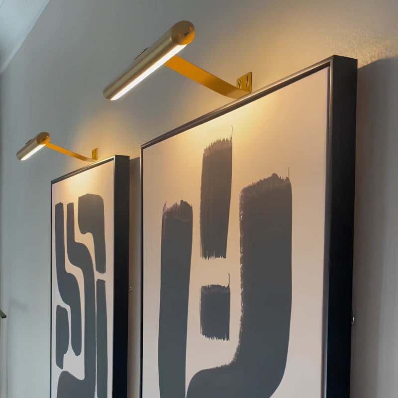 Wandlamp schilderijverlichting LED oplaadbaar draadloos metaal
