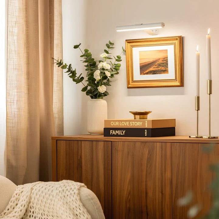 Wandlamp schilderijverlichting LED oplaadbaar draadloos metaal