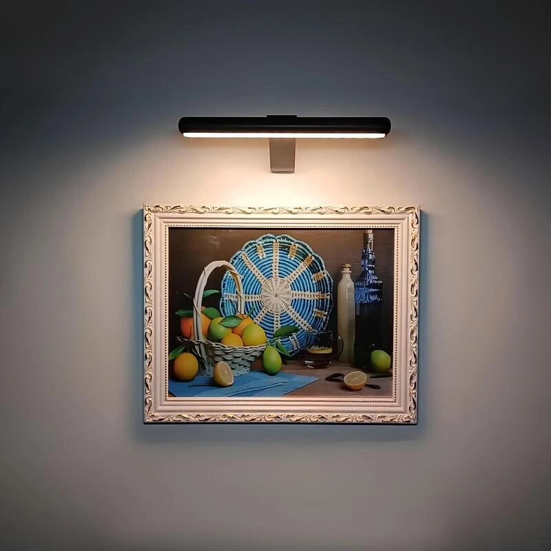 Wandlamp schilderijverlichting LED oplaadbaar draadloos metaal
