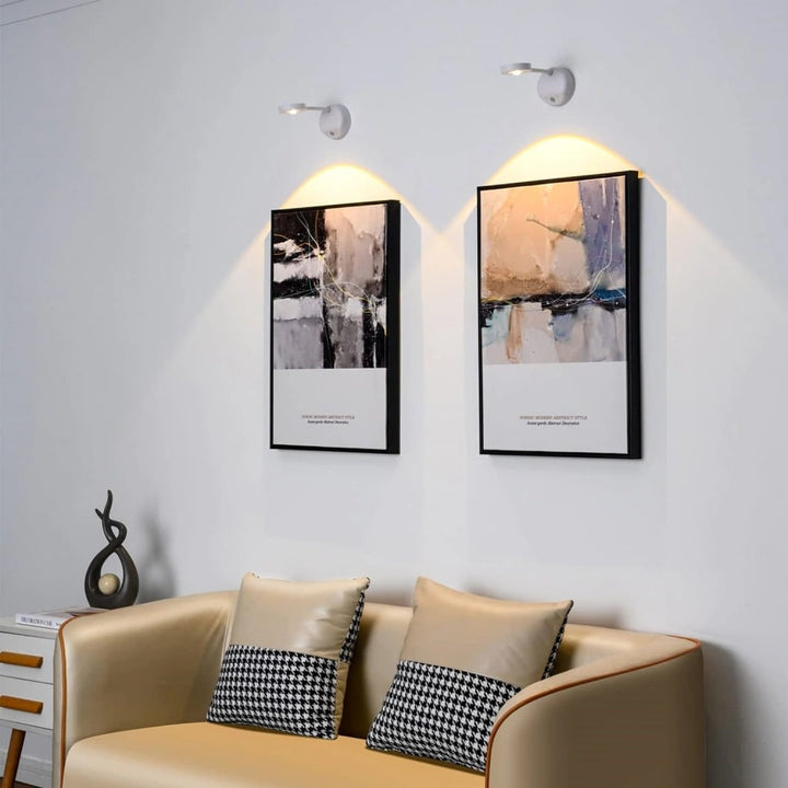 Wandlamp voor schilderij, draadloze wandlamp, LED snoerloos, magnetisch, verstelbaar