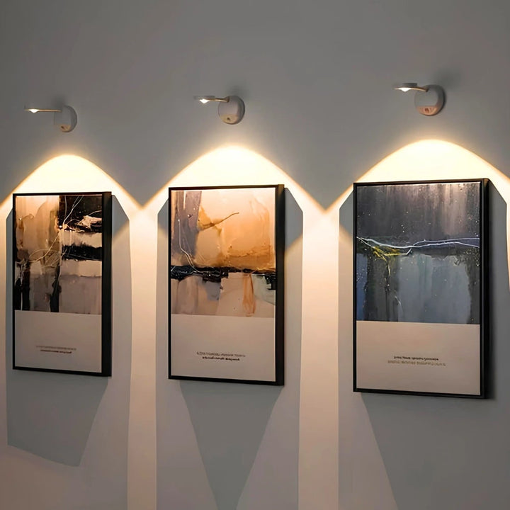 Wandlamp voor schilderij, draadloze wandlamp, LED snoerloos, magnetisch, verstelbaar