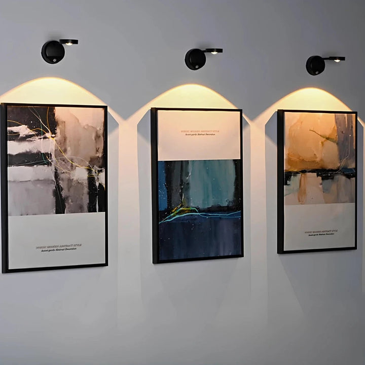 Wandlamp voor schilderij, draadloze wandlamp, LED snoerloos, magnetisch, verstelbaar