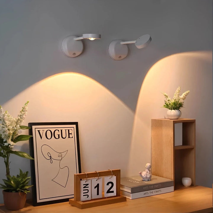 Wandlamp voor schilderij, draadloze wandlamp, LED snoerloos, magnetisch, verstelbaar