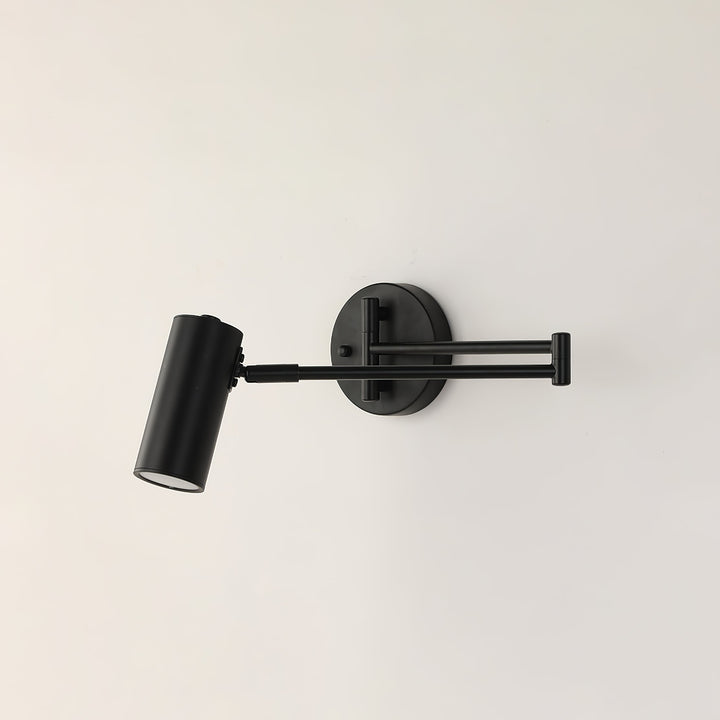 Wandlamp met zwenkarm en verstelbare kop als leeslamp