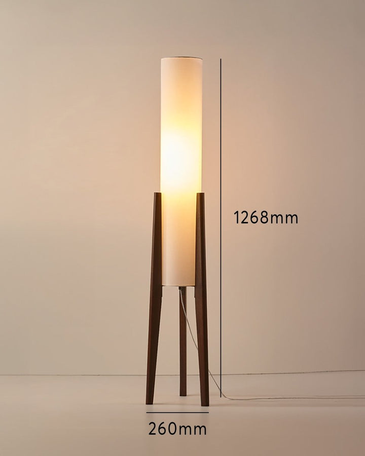 Vloerlamp van Notenhout - Lichte Kunst voor Elk Interieur