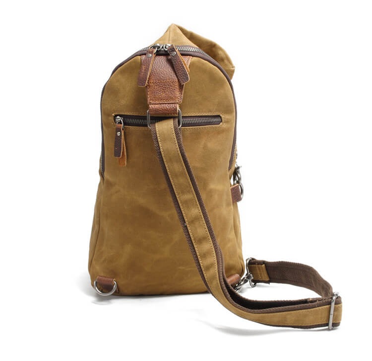 Waterdichte Canvas Schoudertas met Antidiefstalvak – MultiWear