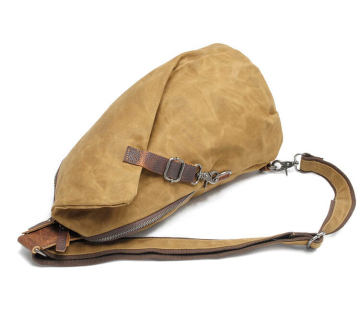 Waterafstotende canvas crossbodytas met antidiefstalvak – MultiWear