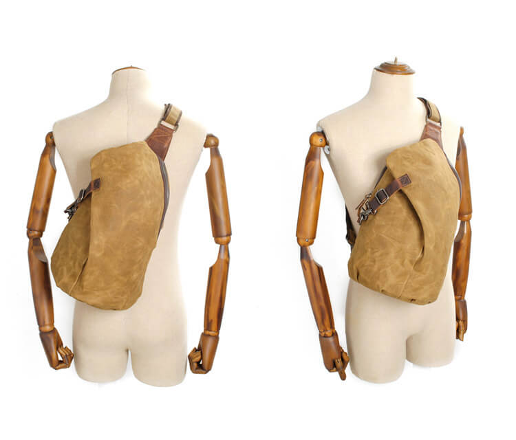 Waterafstotende canvas crossbodytas met antidiefstalvak – MultiWear
