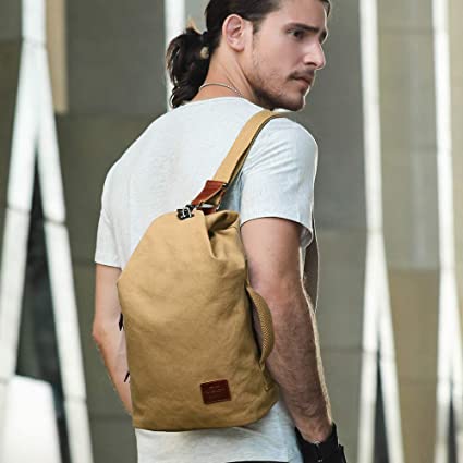 Waterdichte Canvas Schoudertas met Antidiefstalvak – MultiWear