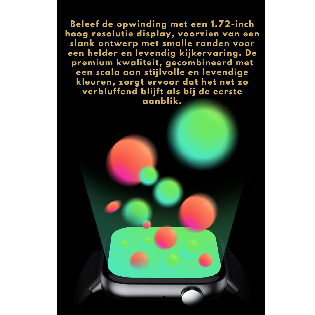 WellnessPro Smartwatch - Gezondheid | Waterdicht