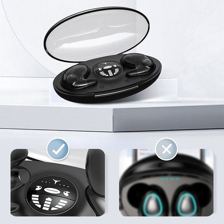 SomnioBuds Slaapoordopjes | Ultra Dun & Ergonomisch | Noise Cancelling | Waterdicht IPX5 & 24u Batterij