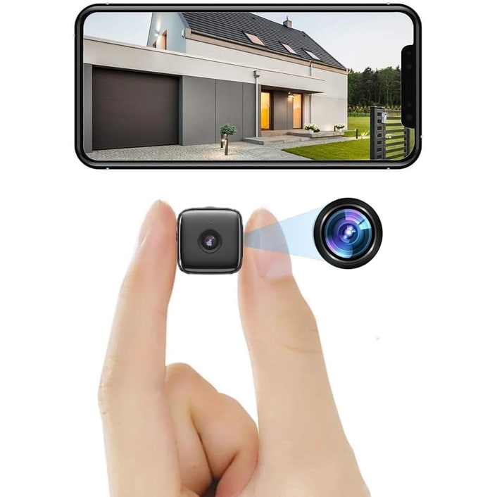 Draadloze beveiligingscamera voor binnen mini spy nachtzicht bewegingsdetectie