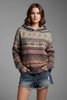 Hoodie met geribbelde boorden