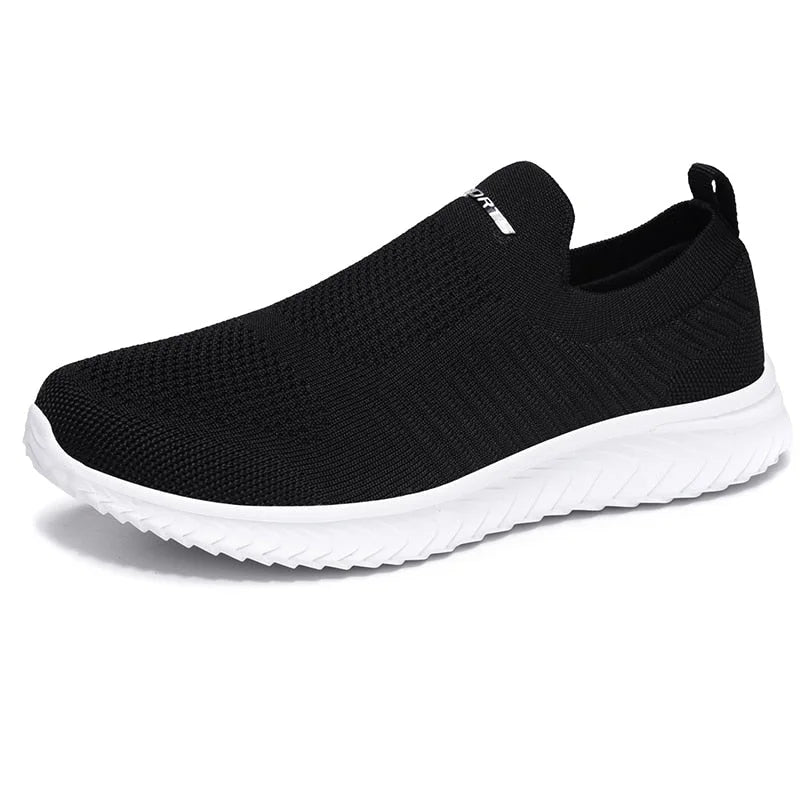 Gebreide instap sneakers met voetboogondersteuning