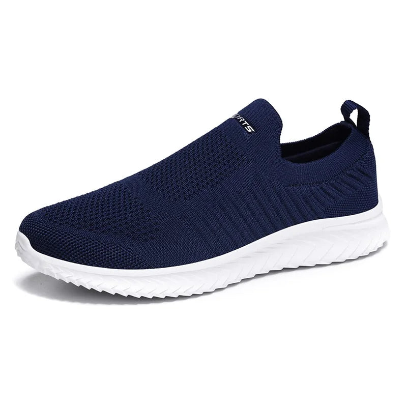 Gebreide instap sneakers met voetboogondersteuning