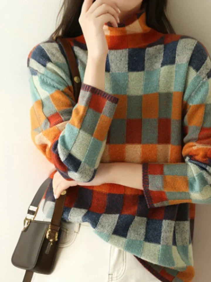 Colourblock coltrui, gebreid