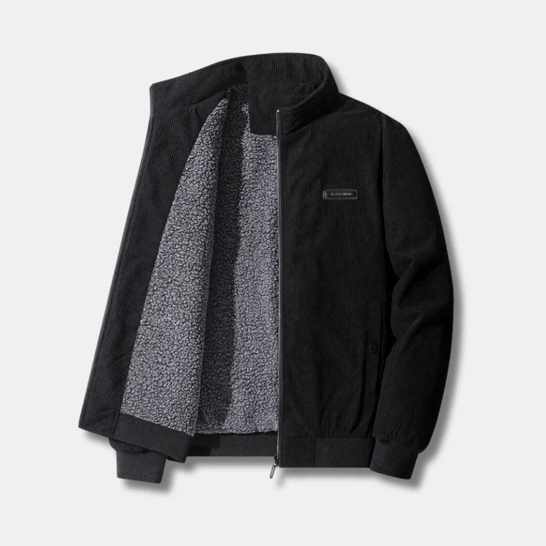 Corduroy bomberjack met sherpa voering