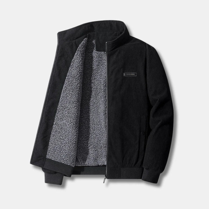 Corduroy bomberjack met sherpa voering