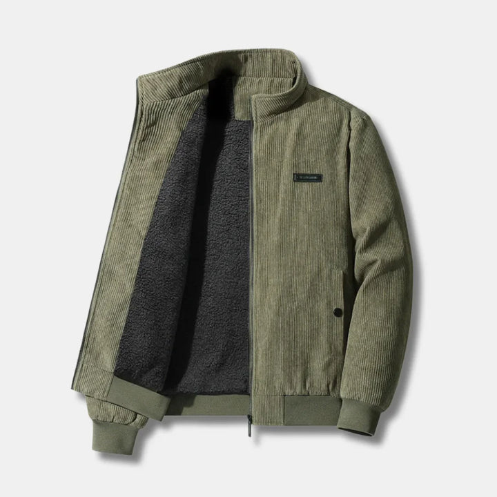 Corduroy bomberjack met sherpa voering