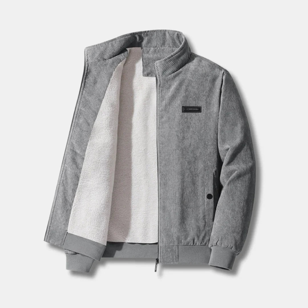 Corduroy bomberjack met sherpa voering