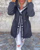 Midi-parka met capuchon en trekkoorden